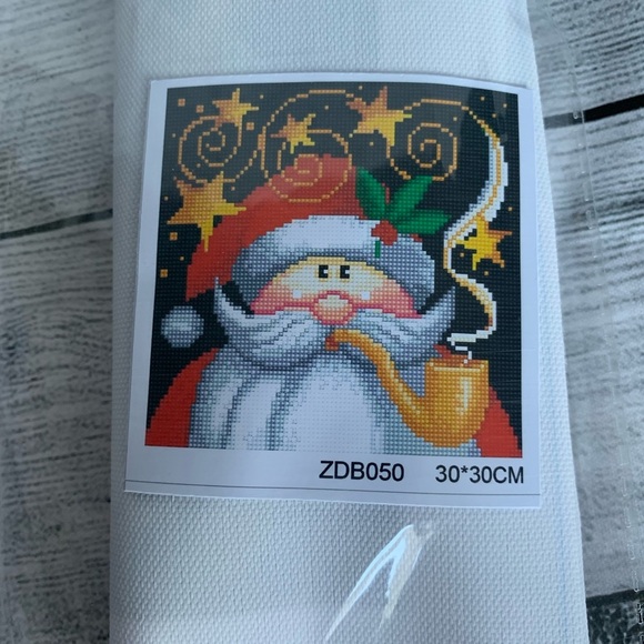 Christmas Santa Claus Diamond Painting Kit 30x30cm - Picture 4 of 6